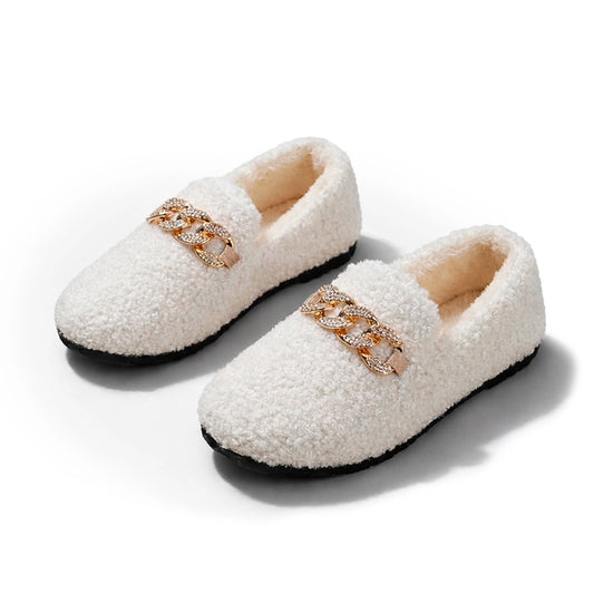 Women's Loafers Sherpa Gold Chain Corvine