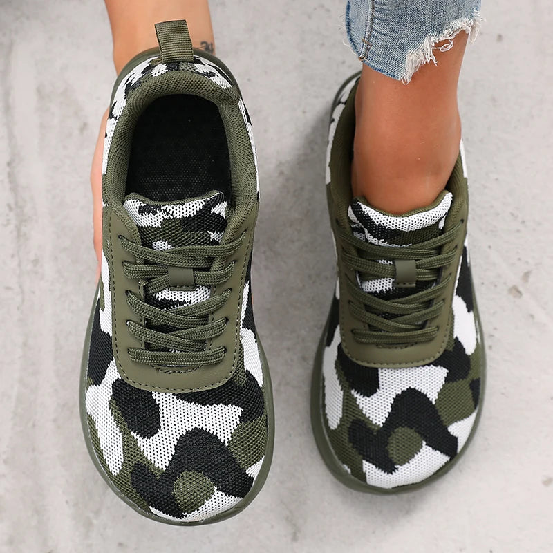 Women's Breathable Knit-Mesh Walking Shoes Corvine