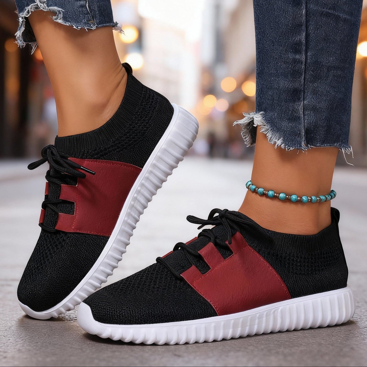 Women's Breathable Knit Casual Trainers Corvine
