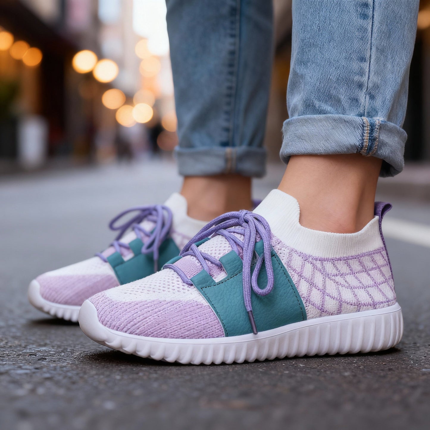 Women's Breathable Knit Casual Trainers Corvine