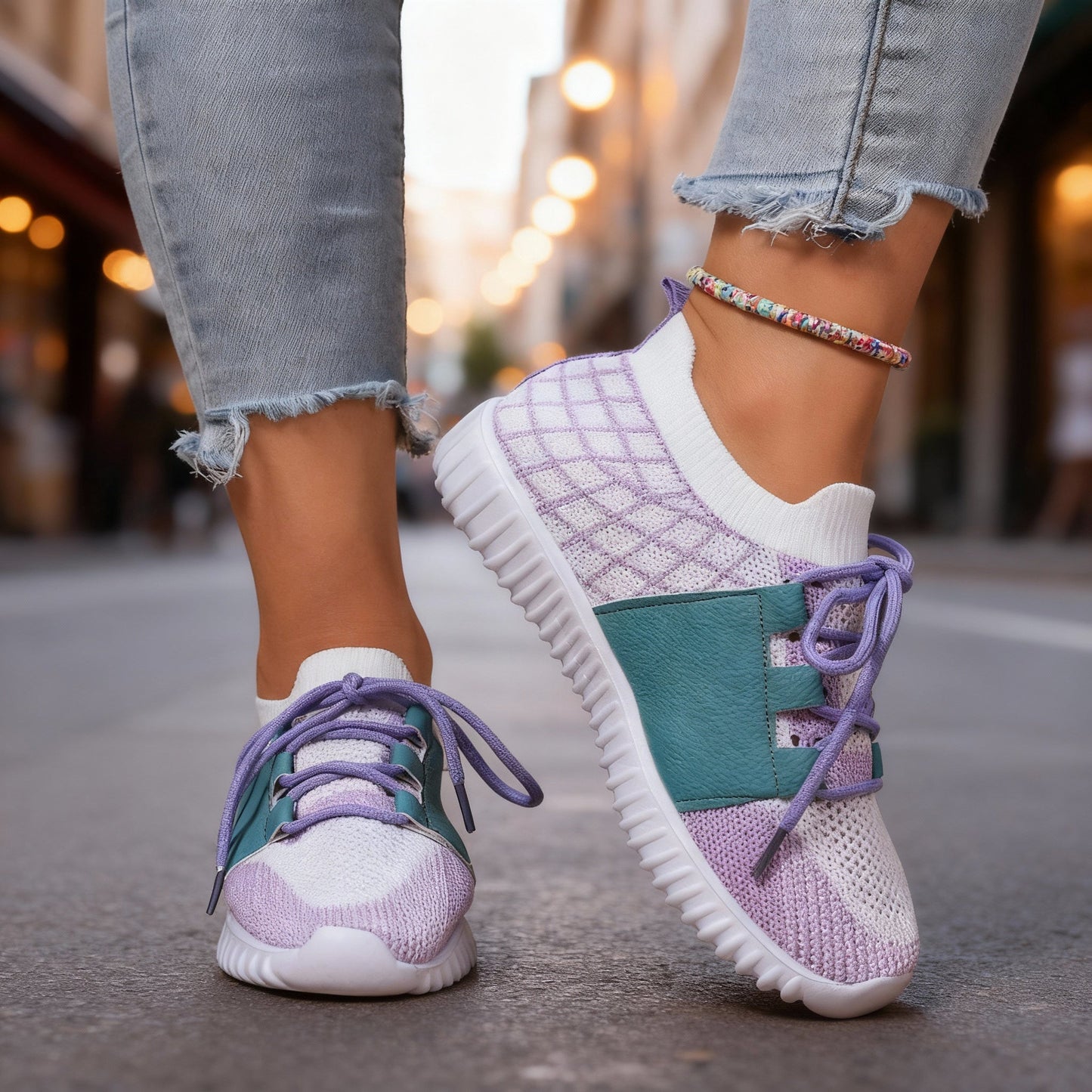 Women's Breathable Knit Casual Trainers Corvine