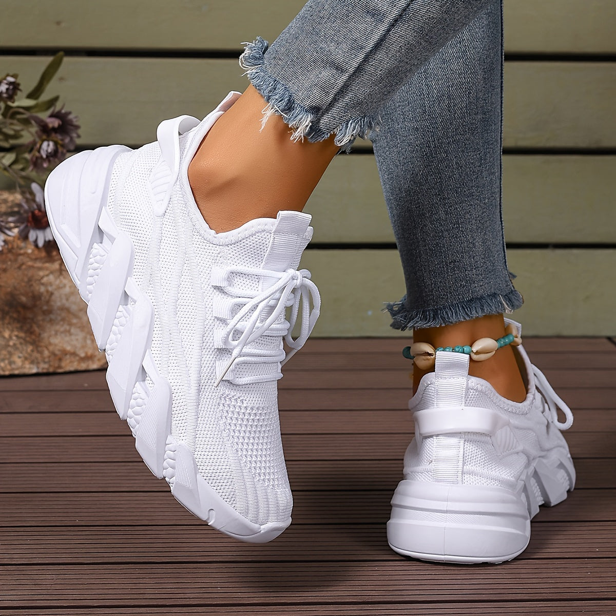 Women's Breathable Knit Casual Walking Shoes Corvine