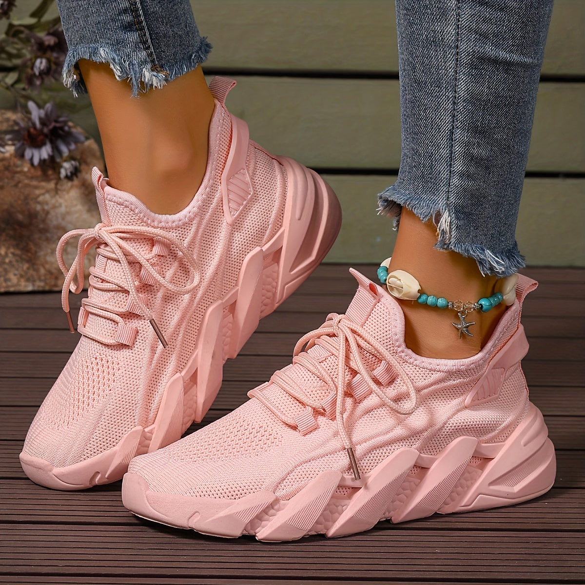 Women's Breathable Knit Casual Walking Shoes Corvine