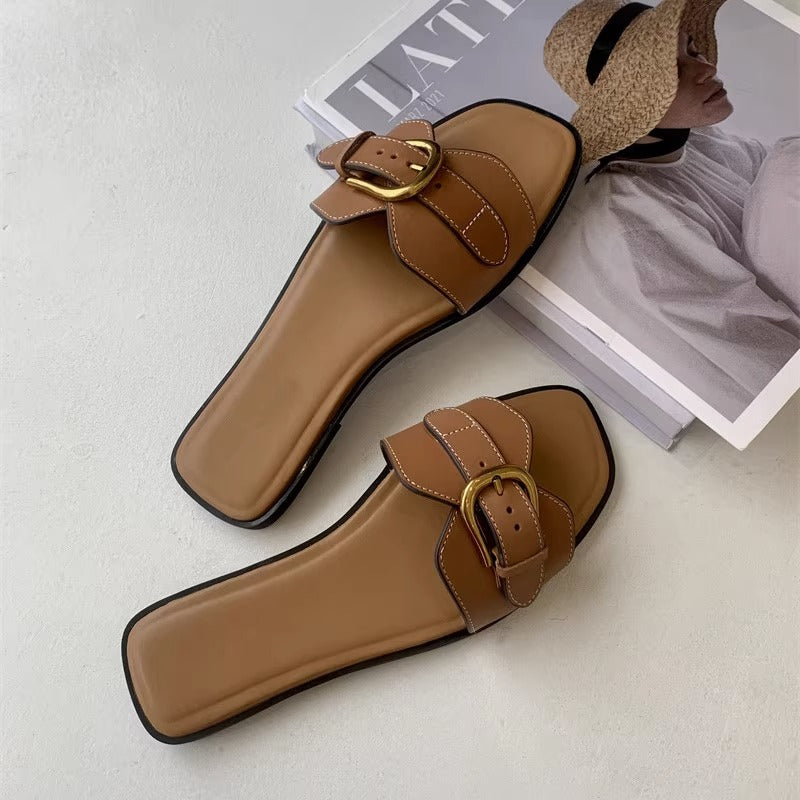 Women's Handcrafted Cushioned Footbed Slides Corvine