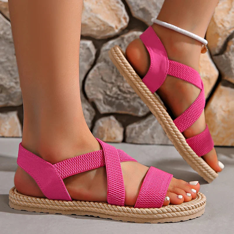 Women's Handwoven Textile Slip-On Sandals Corvine