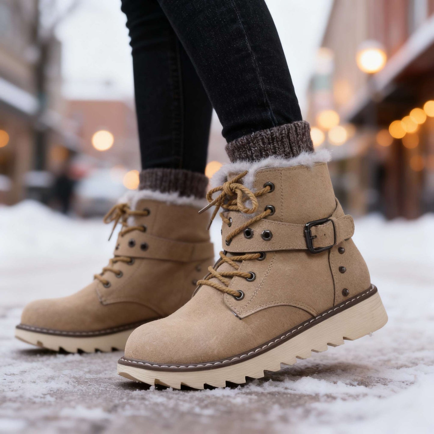 Women's Insulated Laced Winter Boots Corvine