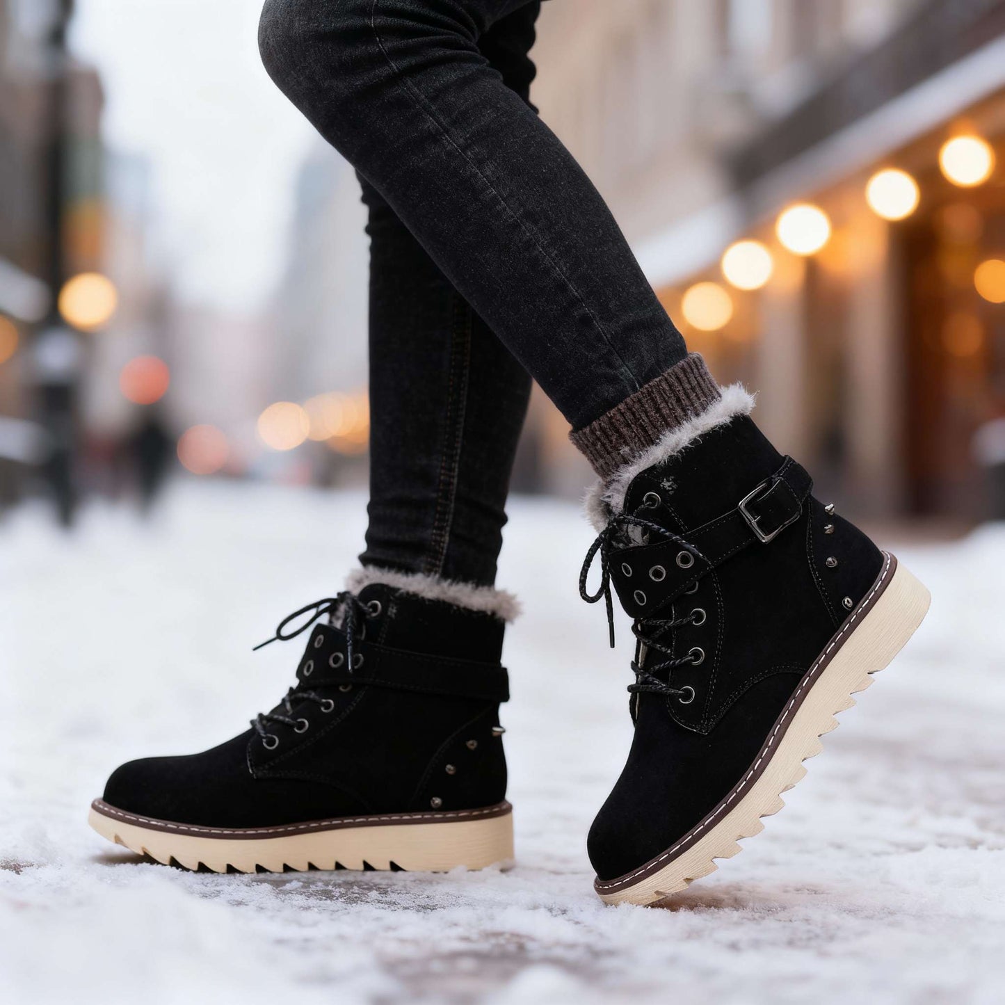 Women's Insulated Laced Winter Boots Corvine