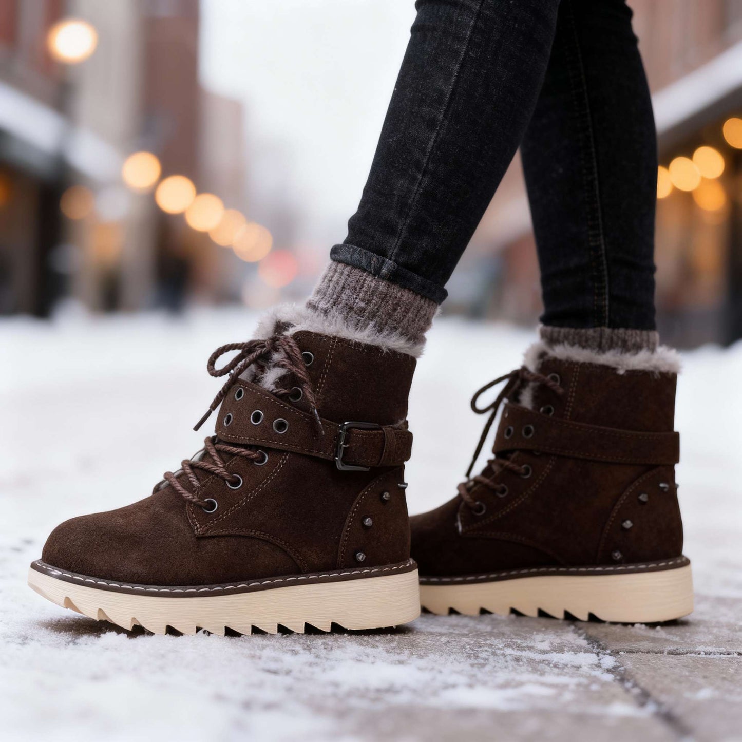 Women's Insulated Platform Winter Boots Corvine