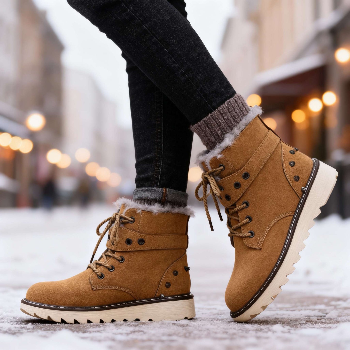 Women's Insulated Platform Winter Boots Corvine