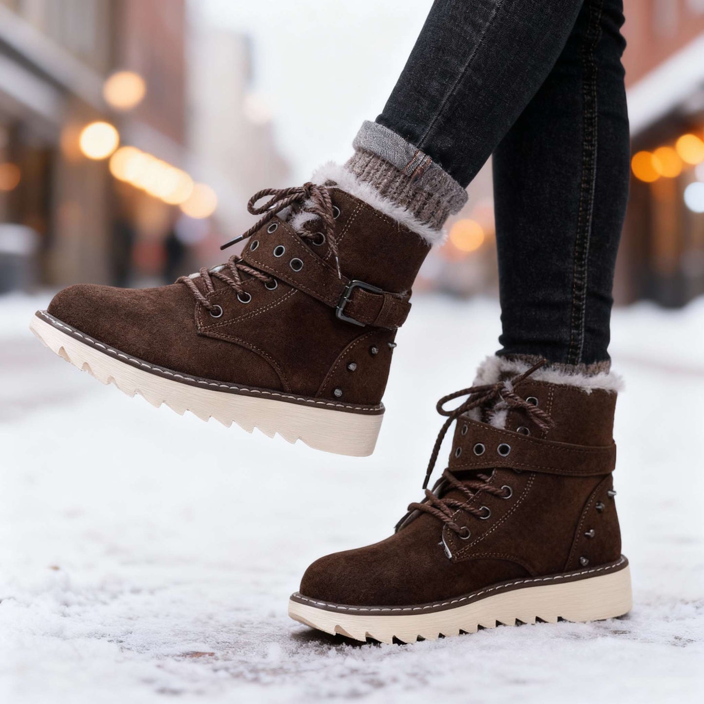Women's Insulated Platform Winter Boots Corvine