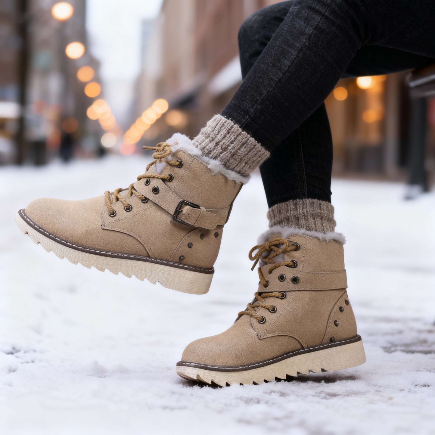 Women's Insulated Platform Winter Boots Corvine