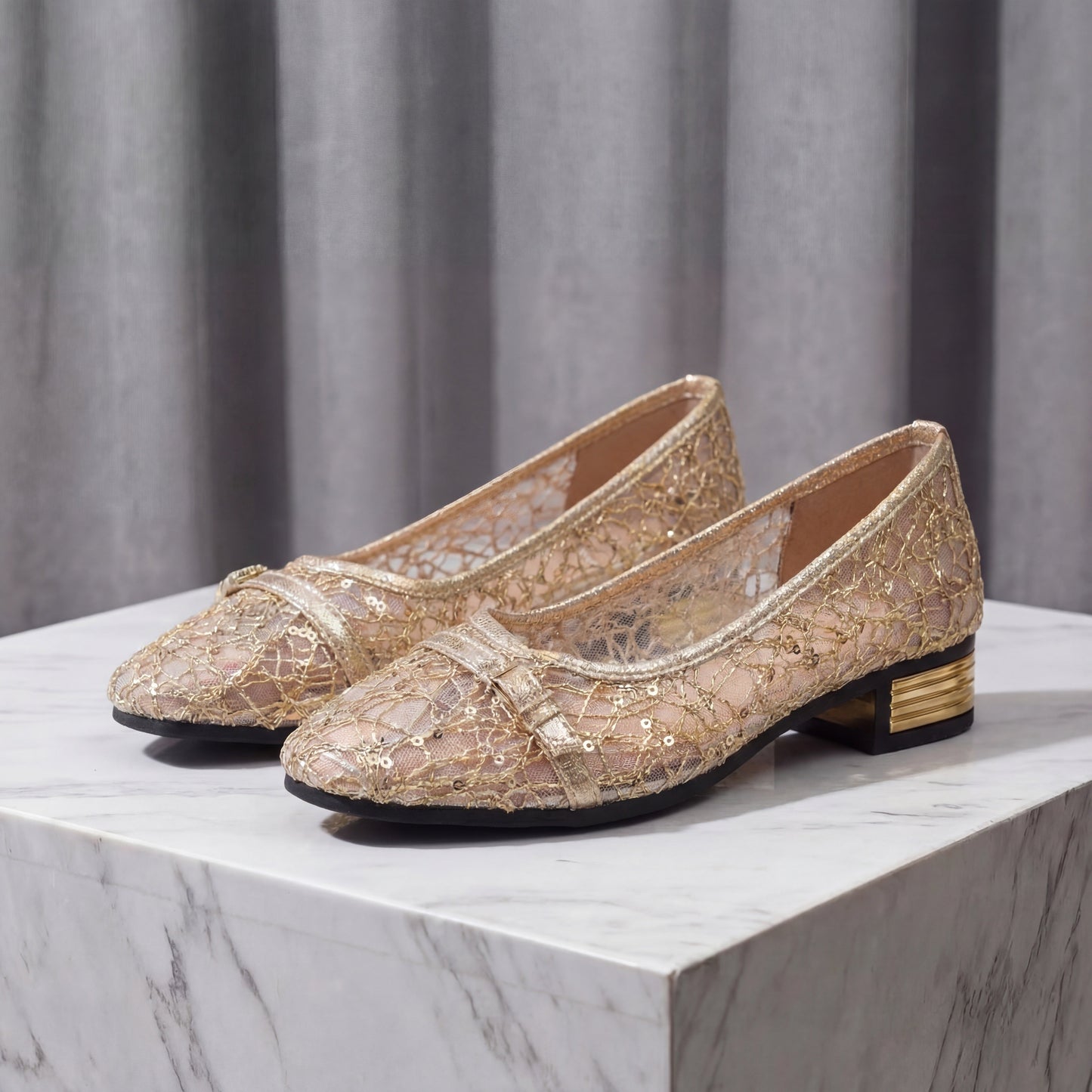Women's Light Mesh Lace Loafers Corvine