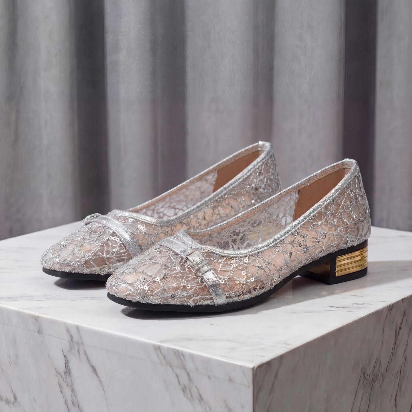 Women's Light Mesh Lace Loafers Corvine