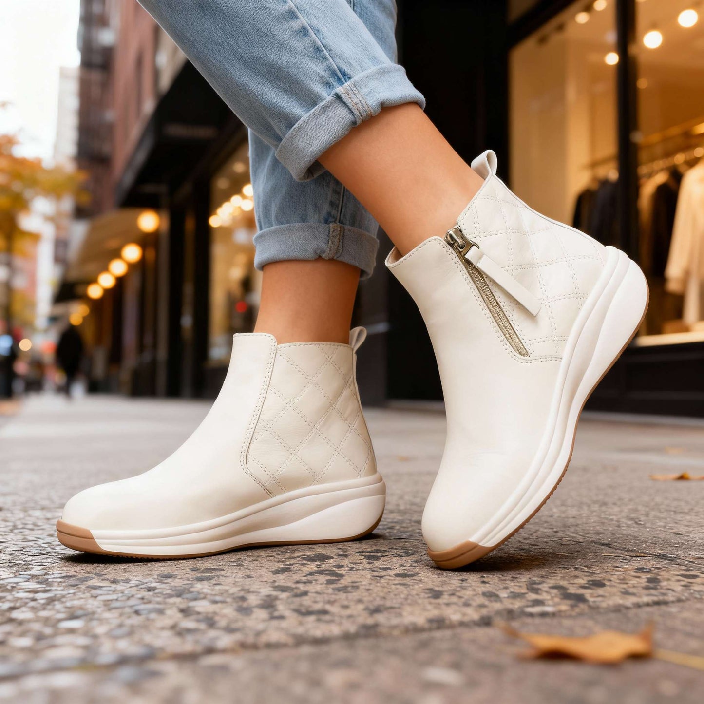 Women's Lightweight White Trainers Corvine