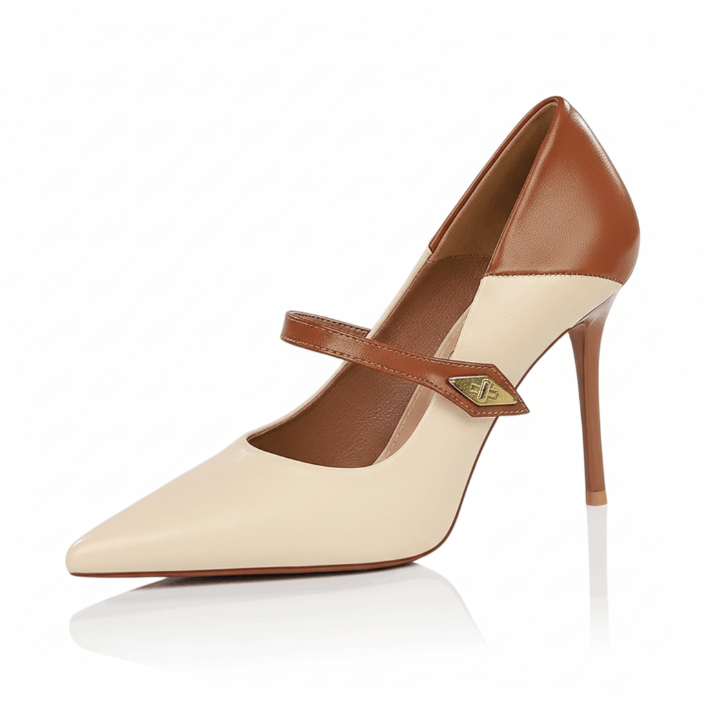 Women's Premium Leather Black Heels Corvine – Corvine Footwear