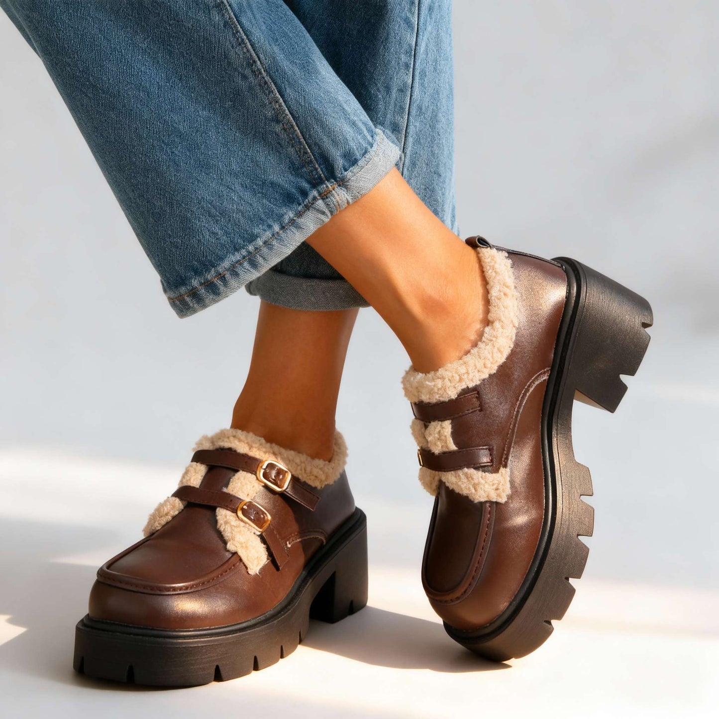 Women's Sherpa Lined Loafers Corvine