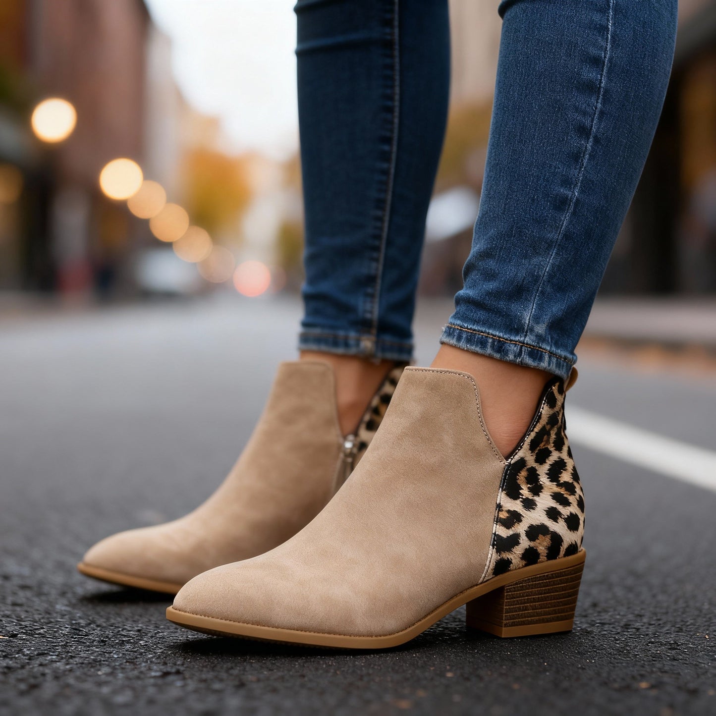 Women's Smooth Leather Ankle Boots Corvine
