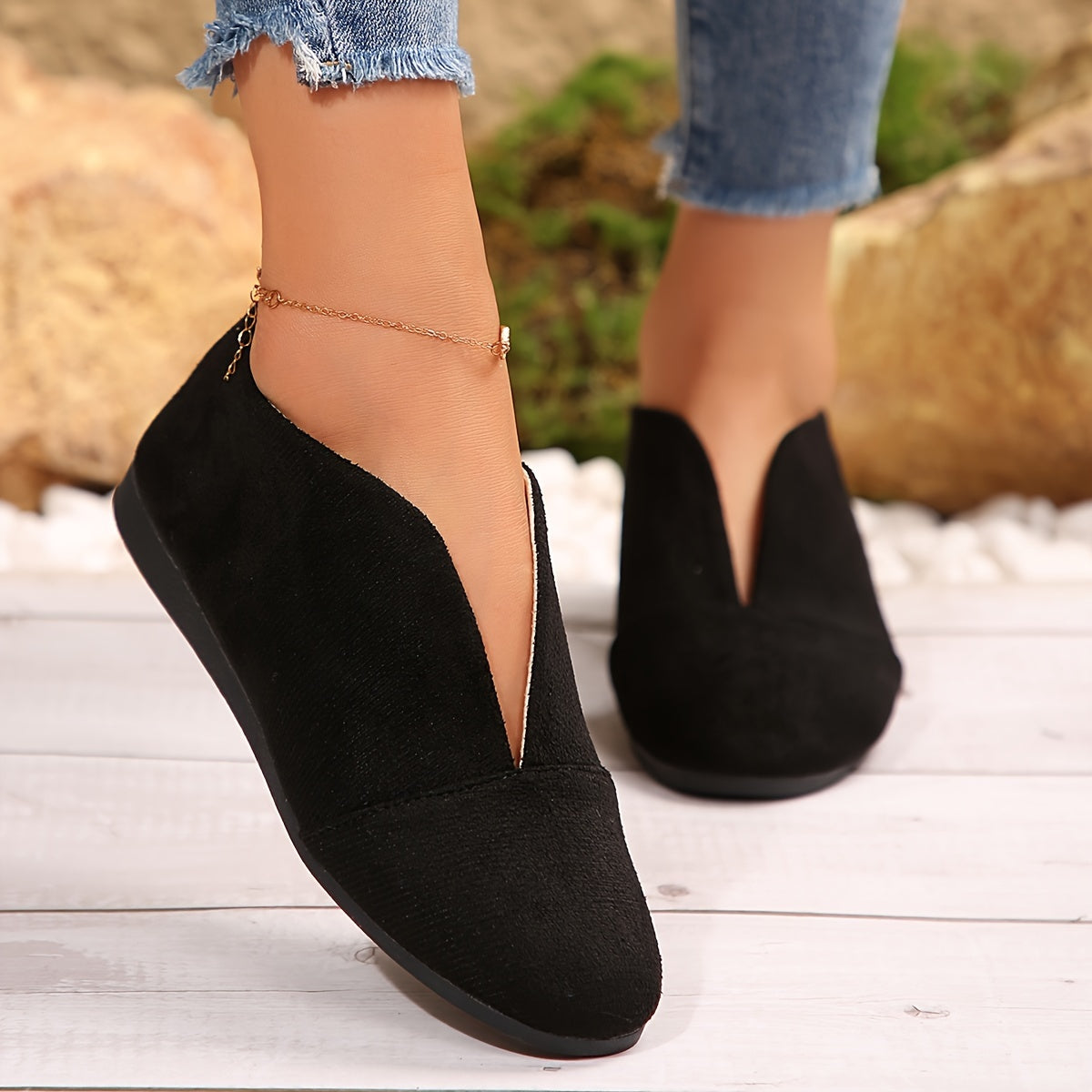 Women's Soft Faux-Suede Slip-On Shoes Corvine
