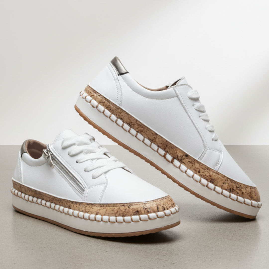 Women's Soft Lined Easy Zip Slip On Trainers Corvine
