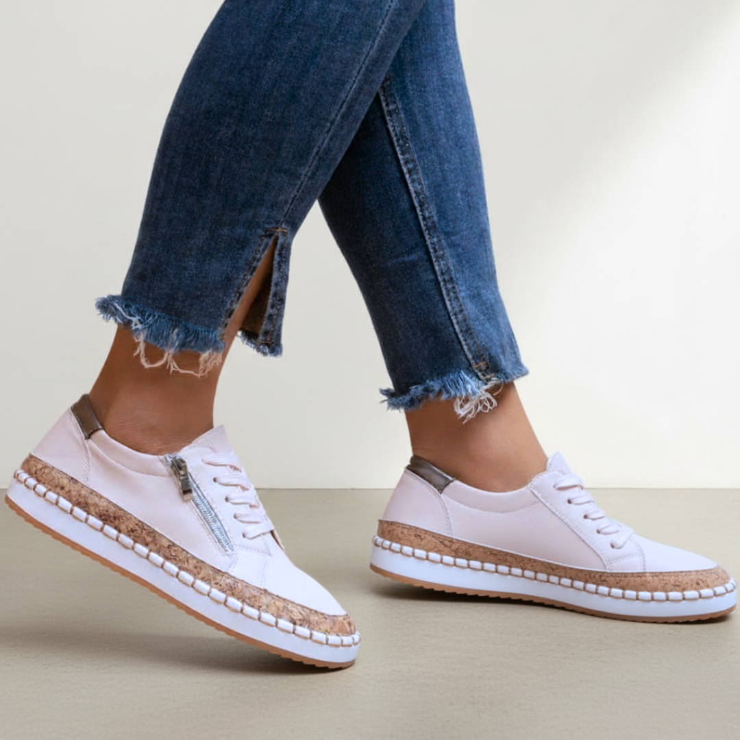 Women's Soft Lining Zip Slip On Sneakers Corvine