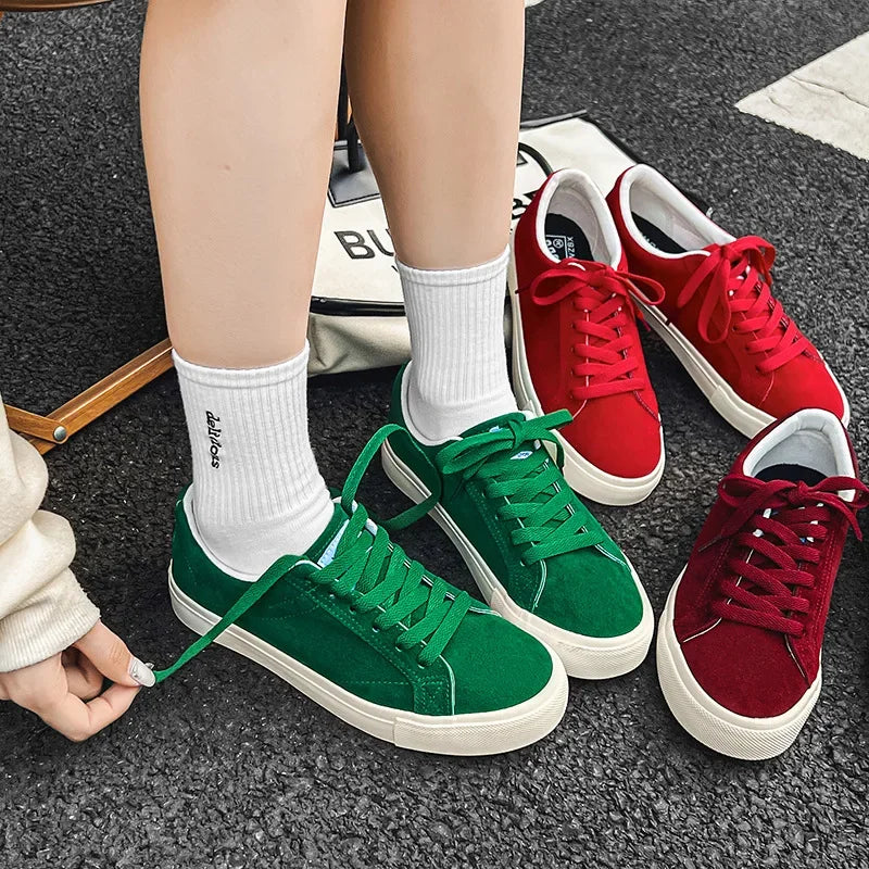 Women's Soft Suede Casual Trainers Corvine