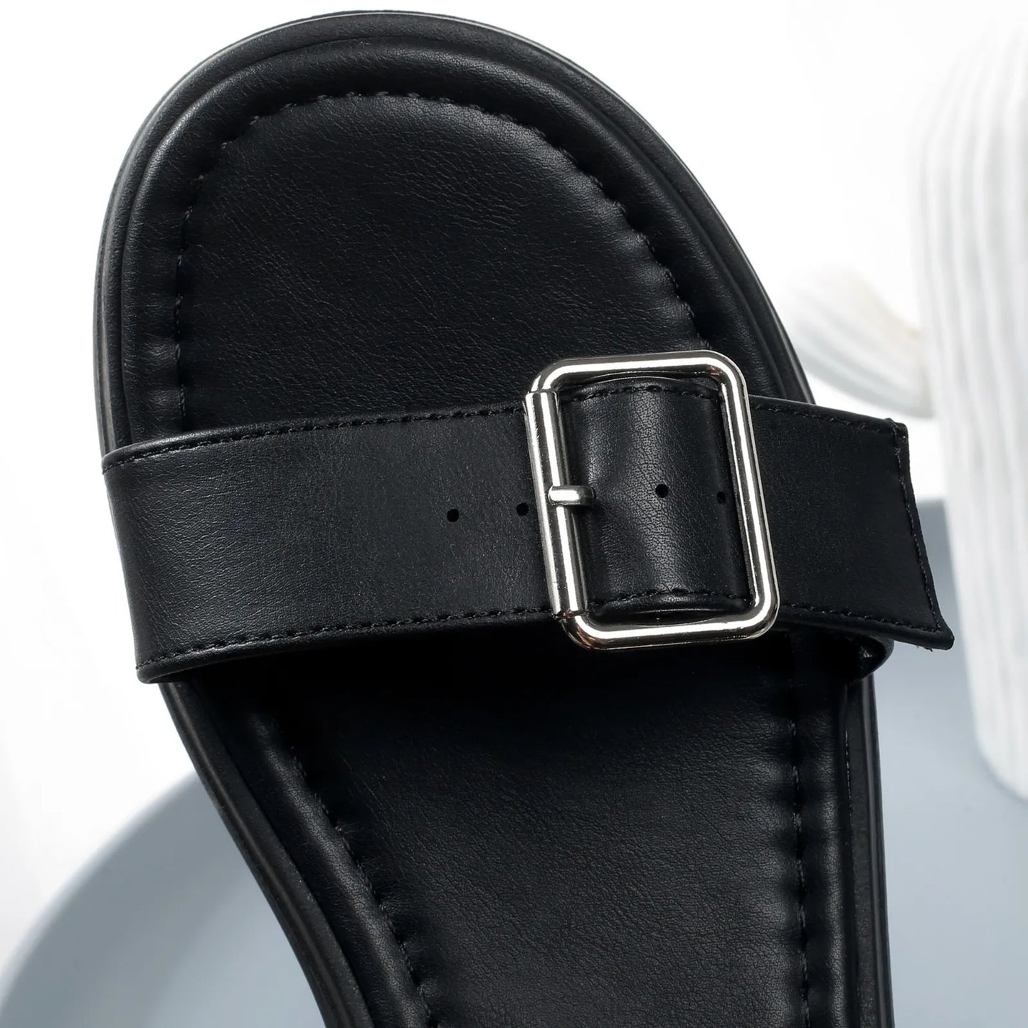 Women's Vegan Leather Wedge Heel Sandals Corvine