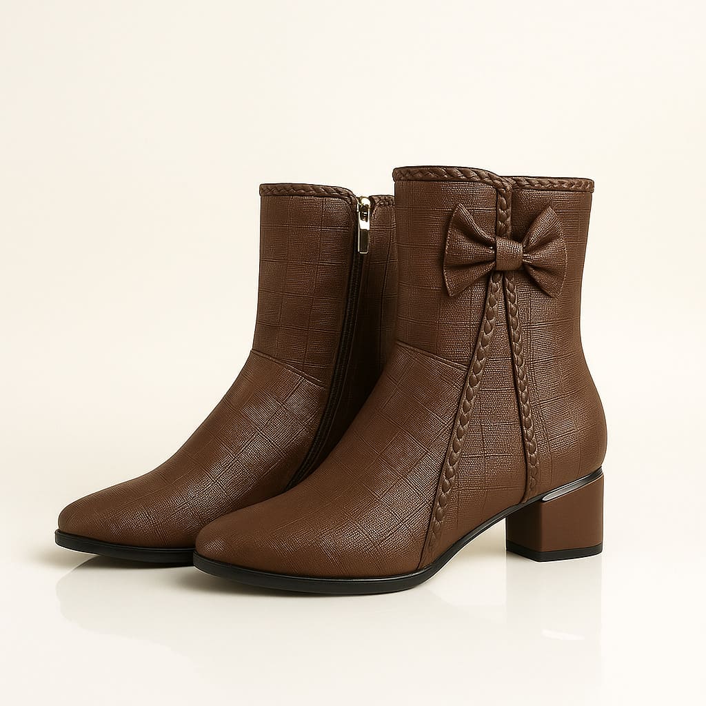 Women's Water-Resistant Vegan Leather Booties Corvine