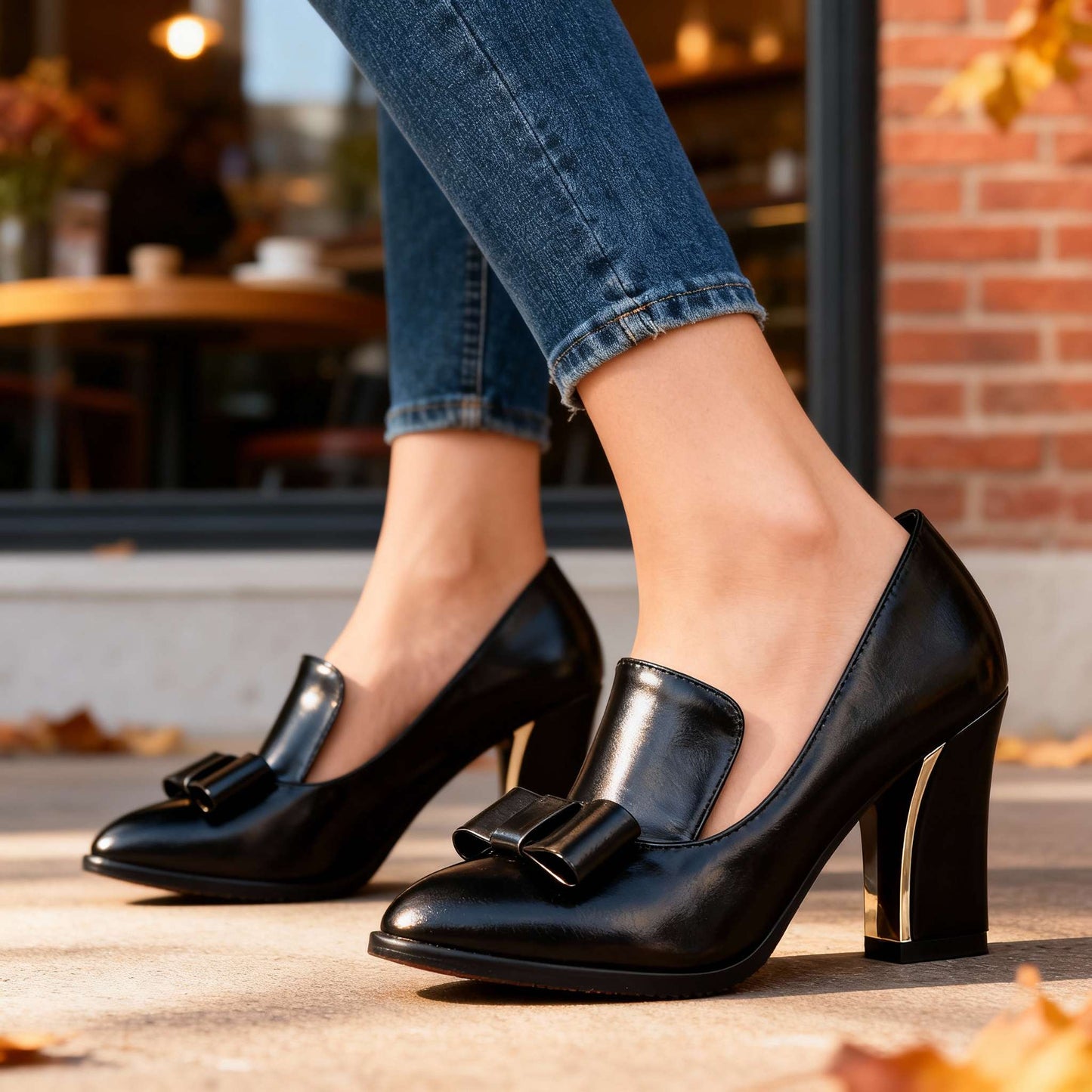 Women's White Bow Detail Heels Corvine